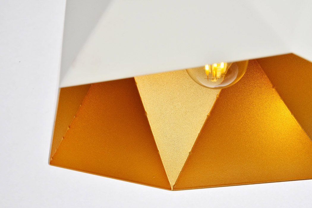 Elegant Pendant Light - White, L 10.2" (LDPD2078)