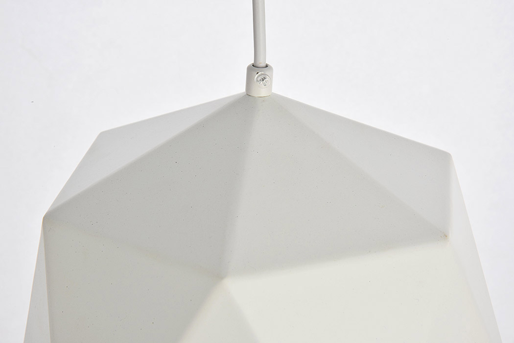 Elegant Pendant Light - White, L 10.2" (LDPD2078)