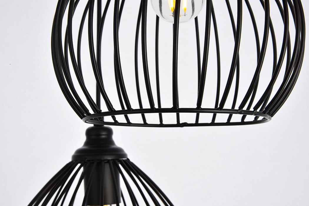 Elegant Pendant Light - Black, L 16.0" (LDPD2095)