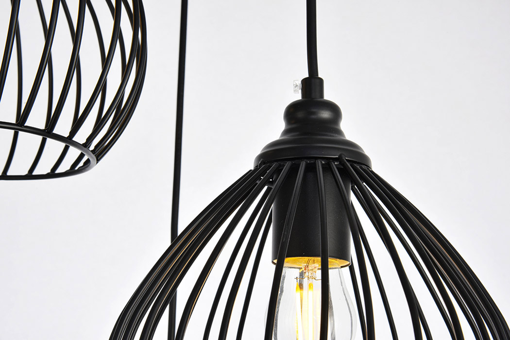 Elegant Pendant Light - Black, L 16.0" (LDPD2095)