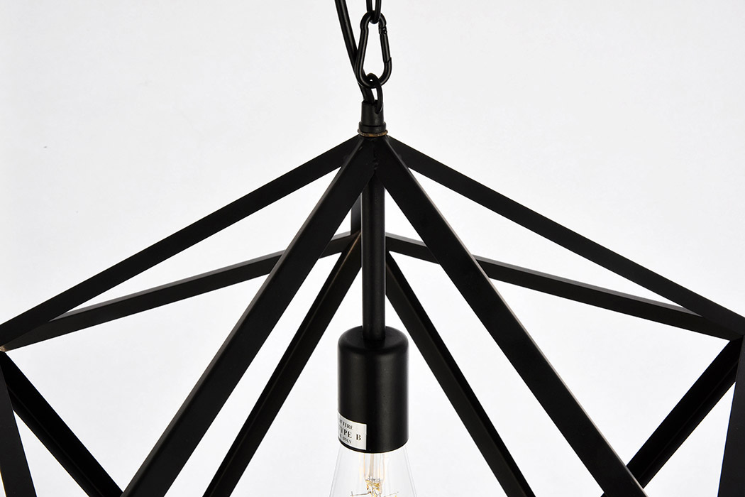Elegant Pendant Light - Black, L 19.7" (LDPD2111)