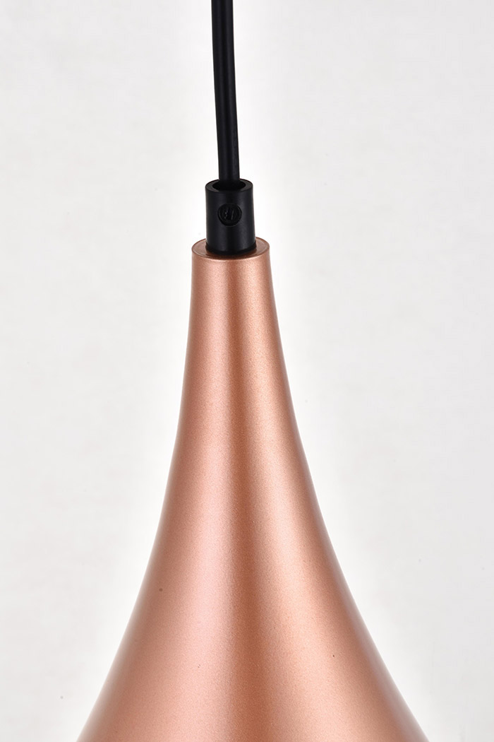 Elegant Nora 1 Light Plug-In Pendant - Honey Gold (LDPG2001HG)