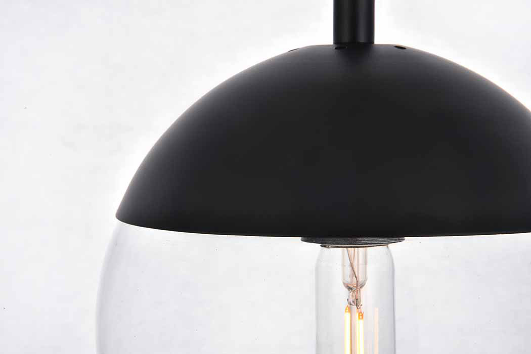 Elegant Eclipse 1 Light Plug - Black, L 8" (LDPG6027BK)