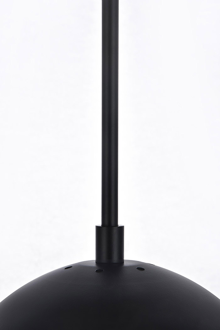 Elegant Eclipse 1 Light Plug - Black, L 8" (LDPG6027BK)