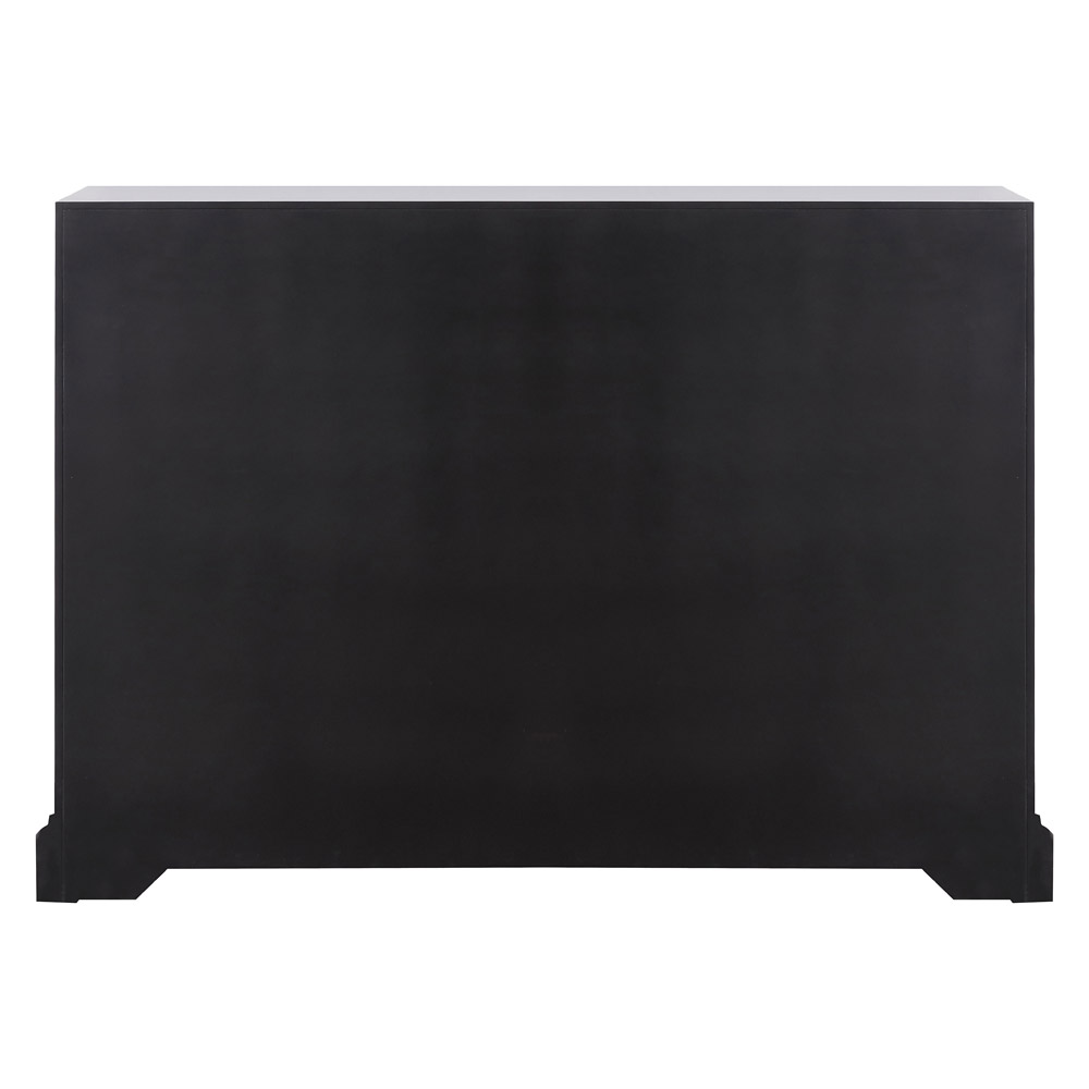 Elegant 48" Mirrored Six Drawer Cabinet - Dark Brown (MF81017DT)