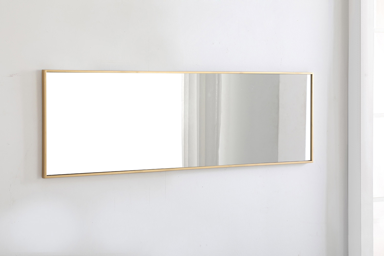 Elegant Wall Mirror - Brass, L 18" (MR4082BR)