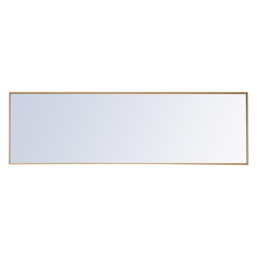 Elegant Wall Mirror - Brass, L 18" (MR4082BR)