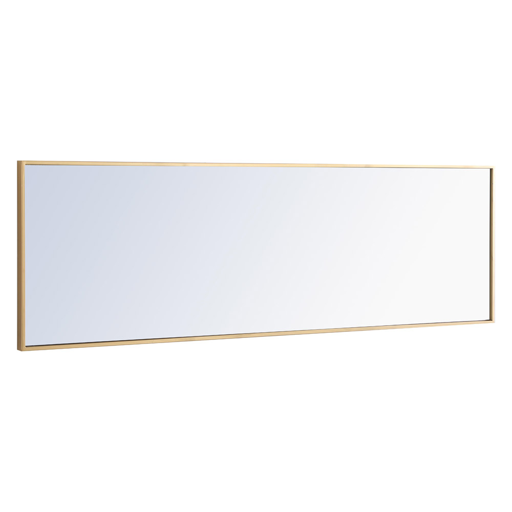 Elegant Wall Mirror - Brass, L 18" (MR4082BR)