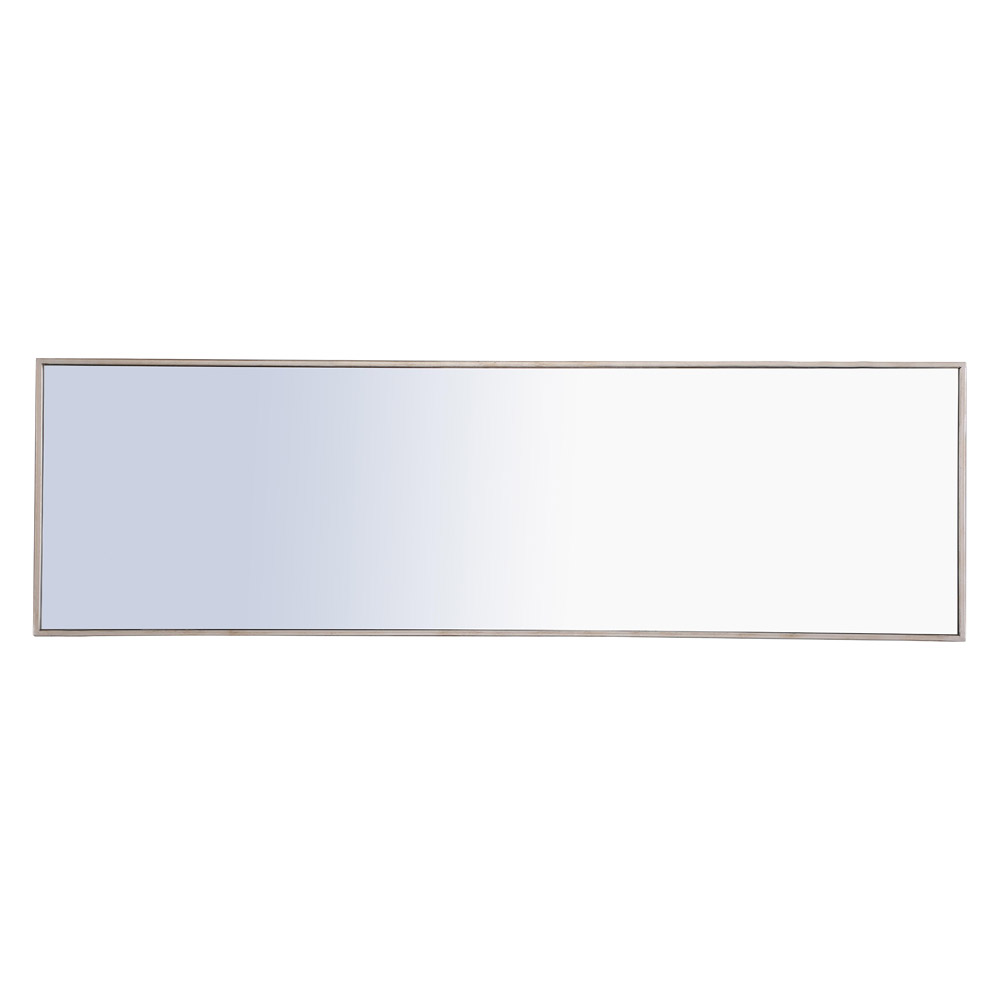 Elegant Wall Mirror - Silver, L 18" (MR4083S)