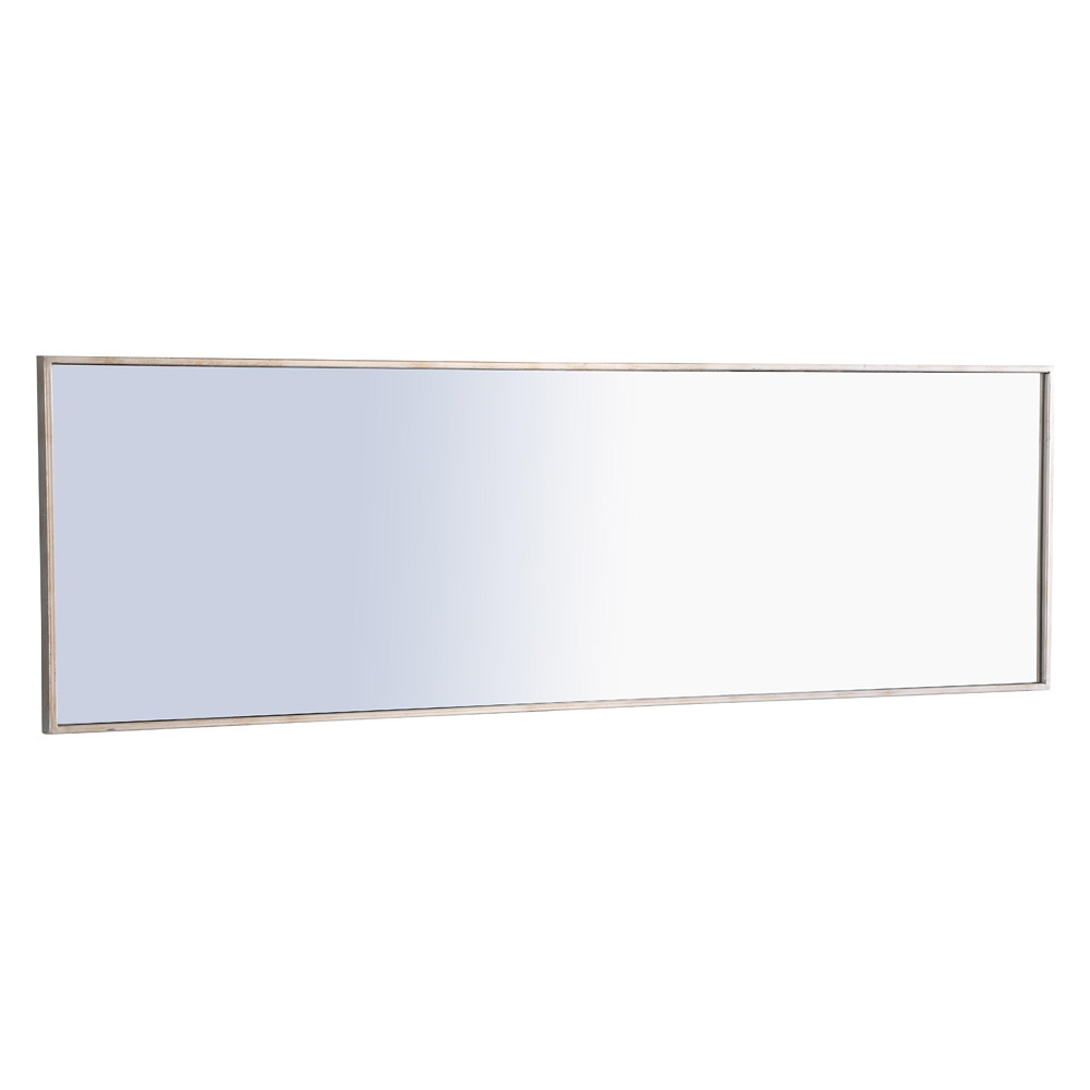 Elegant Wall Mirror - Silver, L 18" (MR4083S)