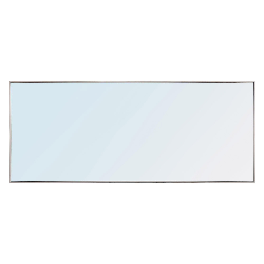 Elegant Wall Mirror - Silver, L 30" (MR4086S)
