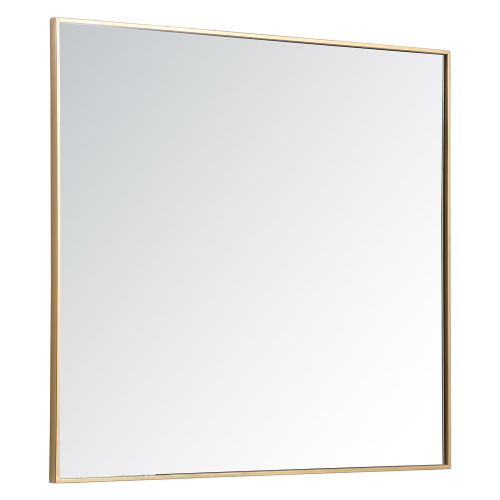 Elegant Wall Mirror - Brass, L 40" (MR43640BR)