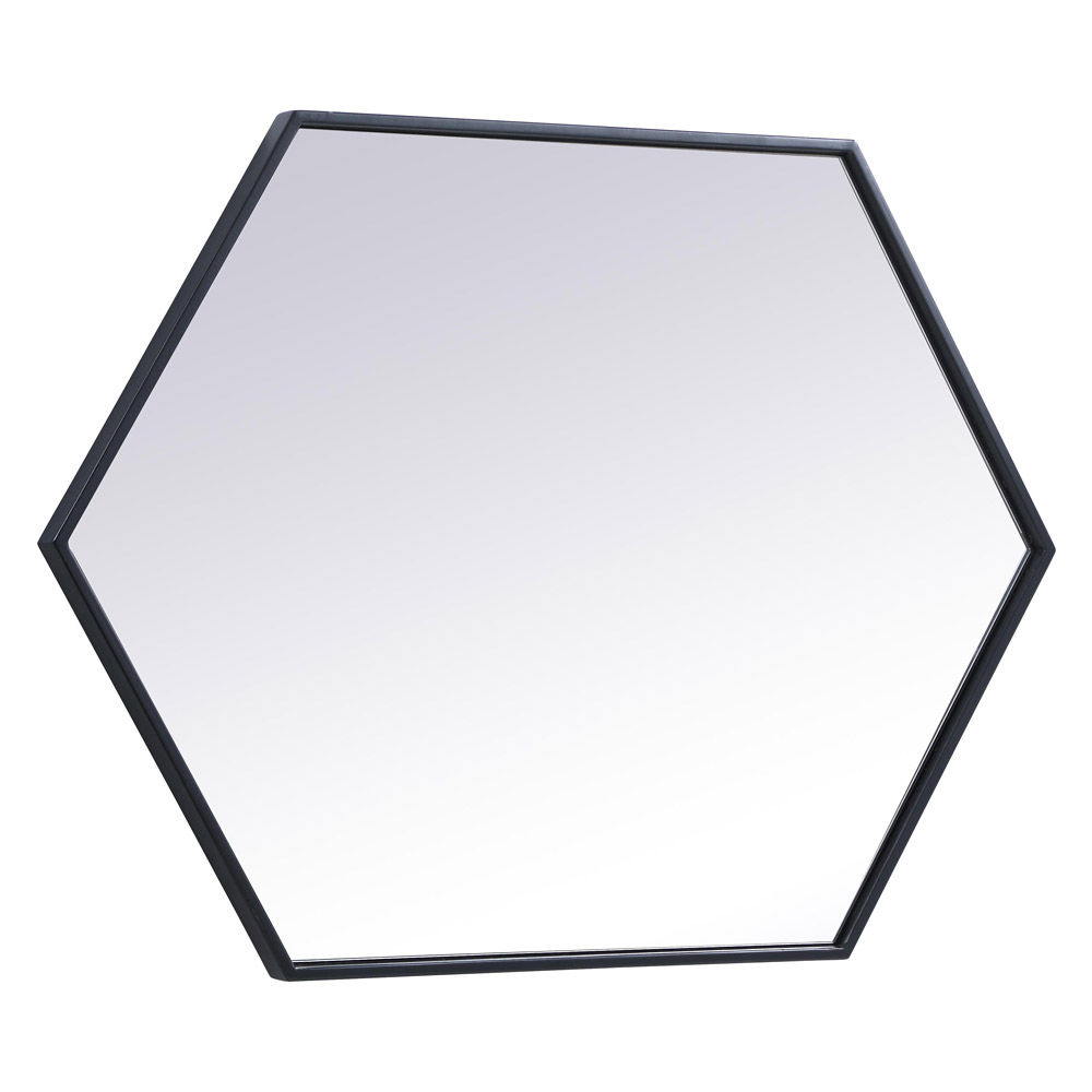 Elegant Wall Mirror - Black, L 24" (MR4424BK)