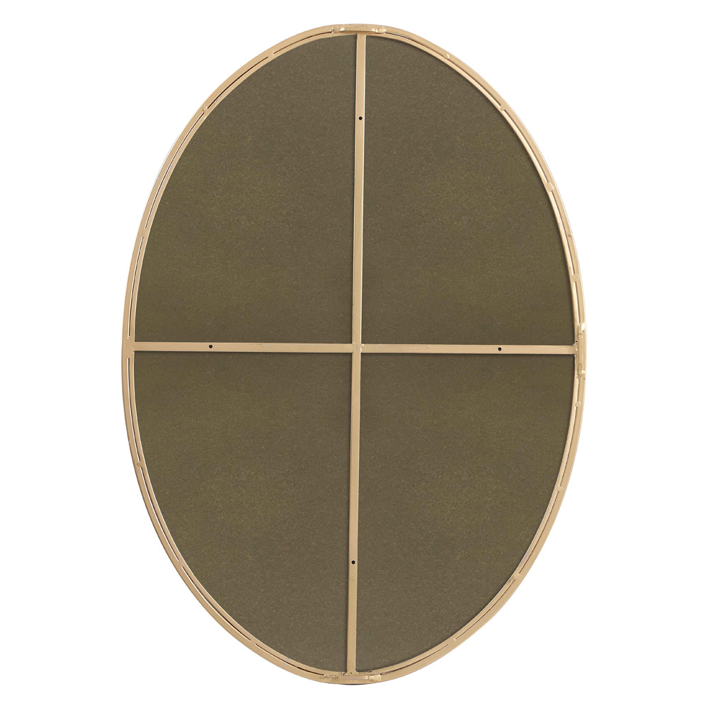 Elegant Wall Mirror - Brass, L 34" (MR4624BR)