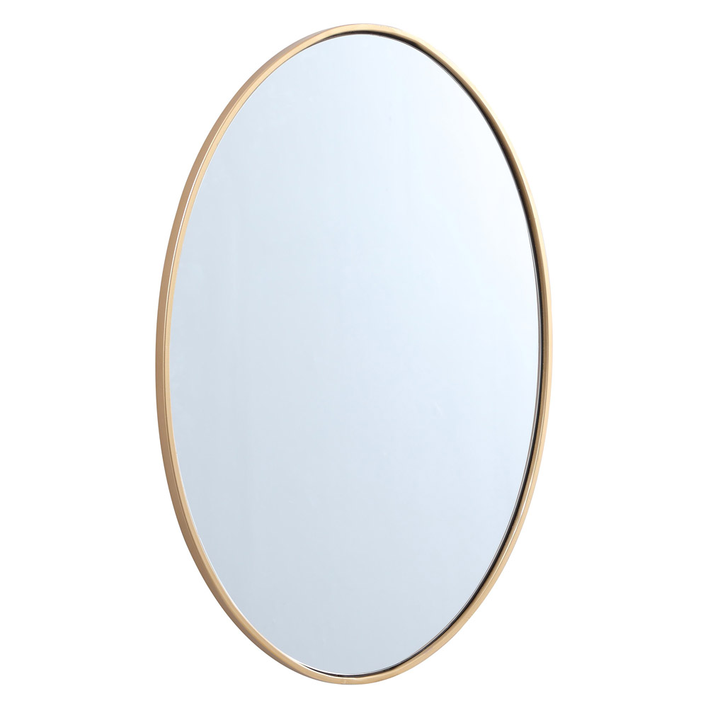 Elegant Wall Mirror - Brass, L 34" (MR4624BR)