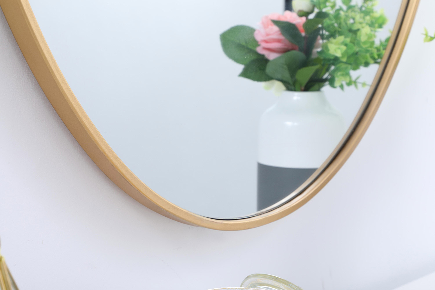 Elegant Wall Mirror - Brass, L 40" (MR4630BR)