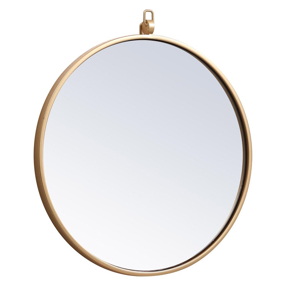 Elegant Wall Mirror - Brass, L 18" (MR4718BR)