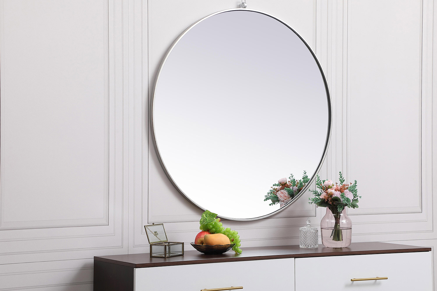 Elegant Wall Mirror - Silver, L 39" (MR4739S)