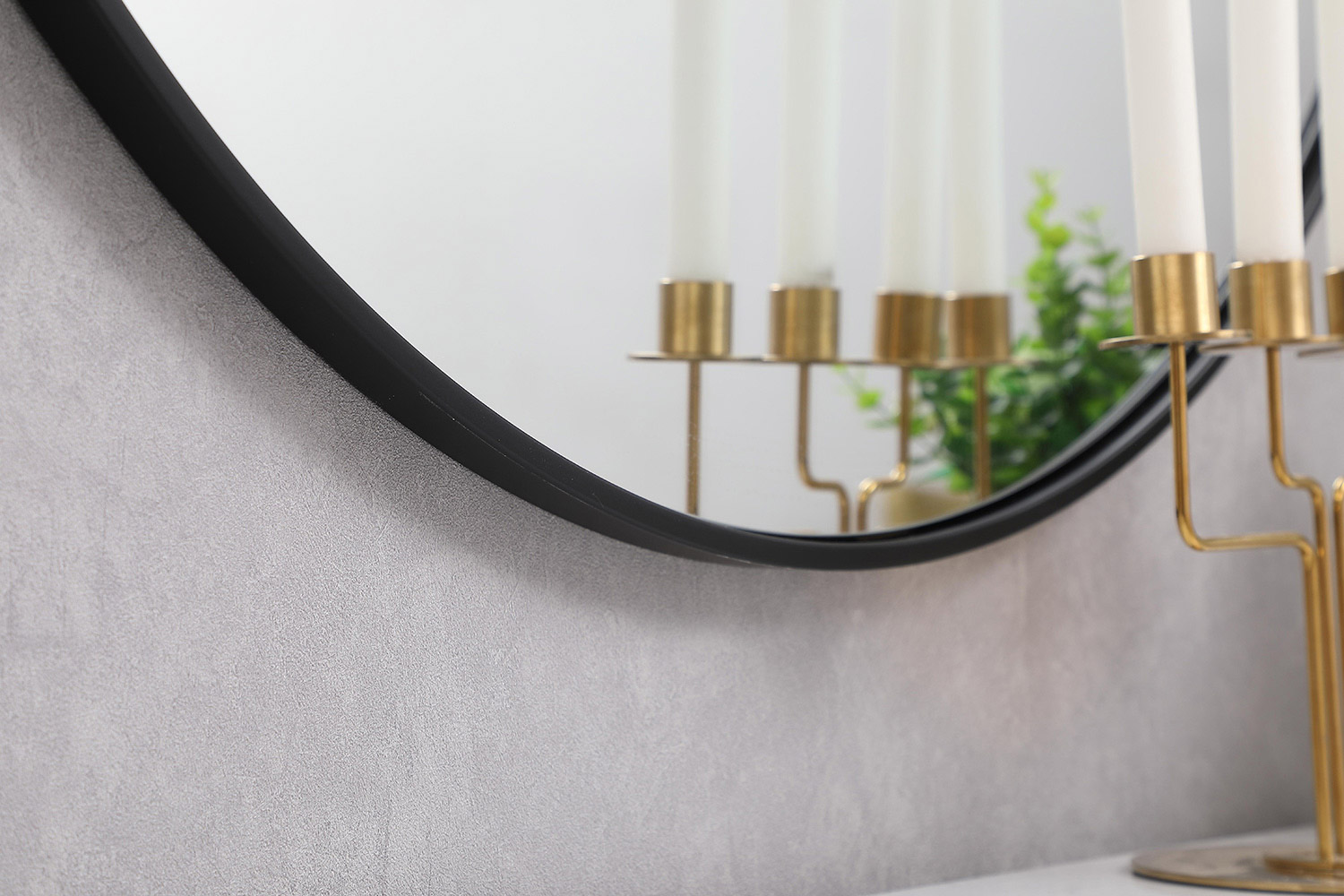 Elegant Wall Mirror - Black, L 39" (MR4839BK)
