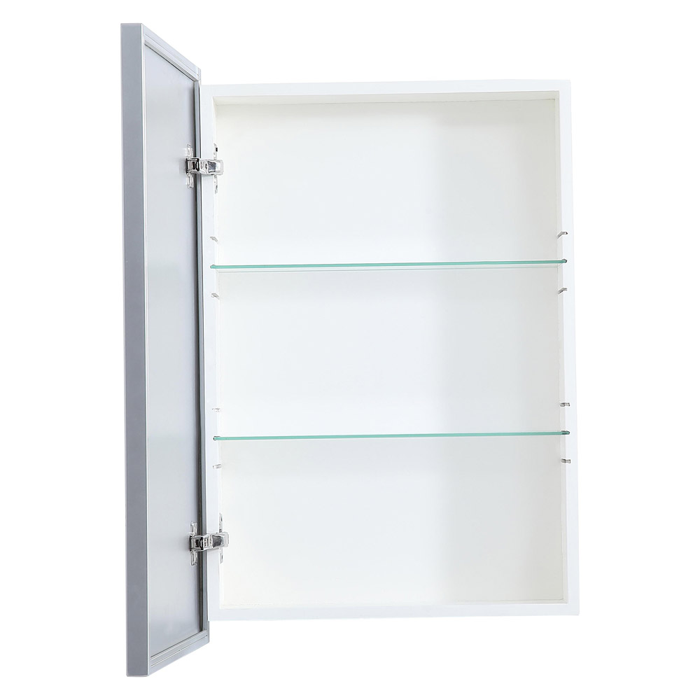 Elegant Wyn Medicine Cabinet - Silver, L 20" (MR572028S)