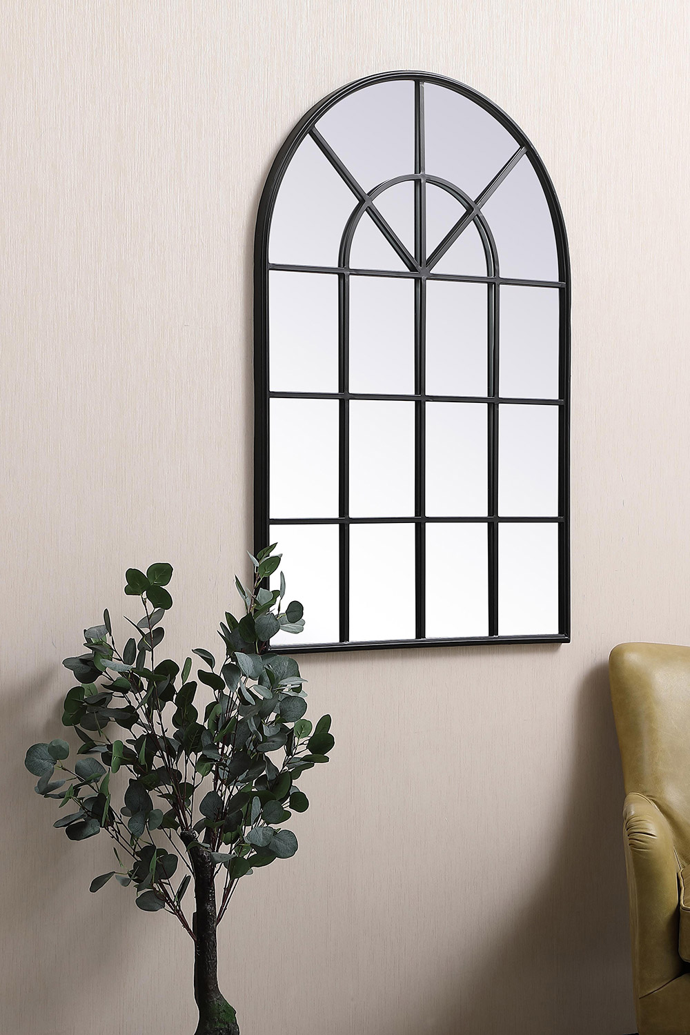 Elegant Wall Mirror - Black, L 47.25" (MR613248BK)