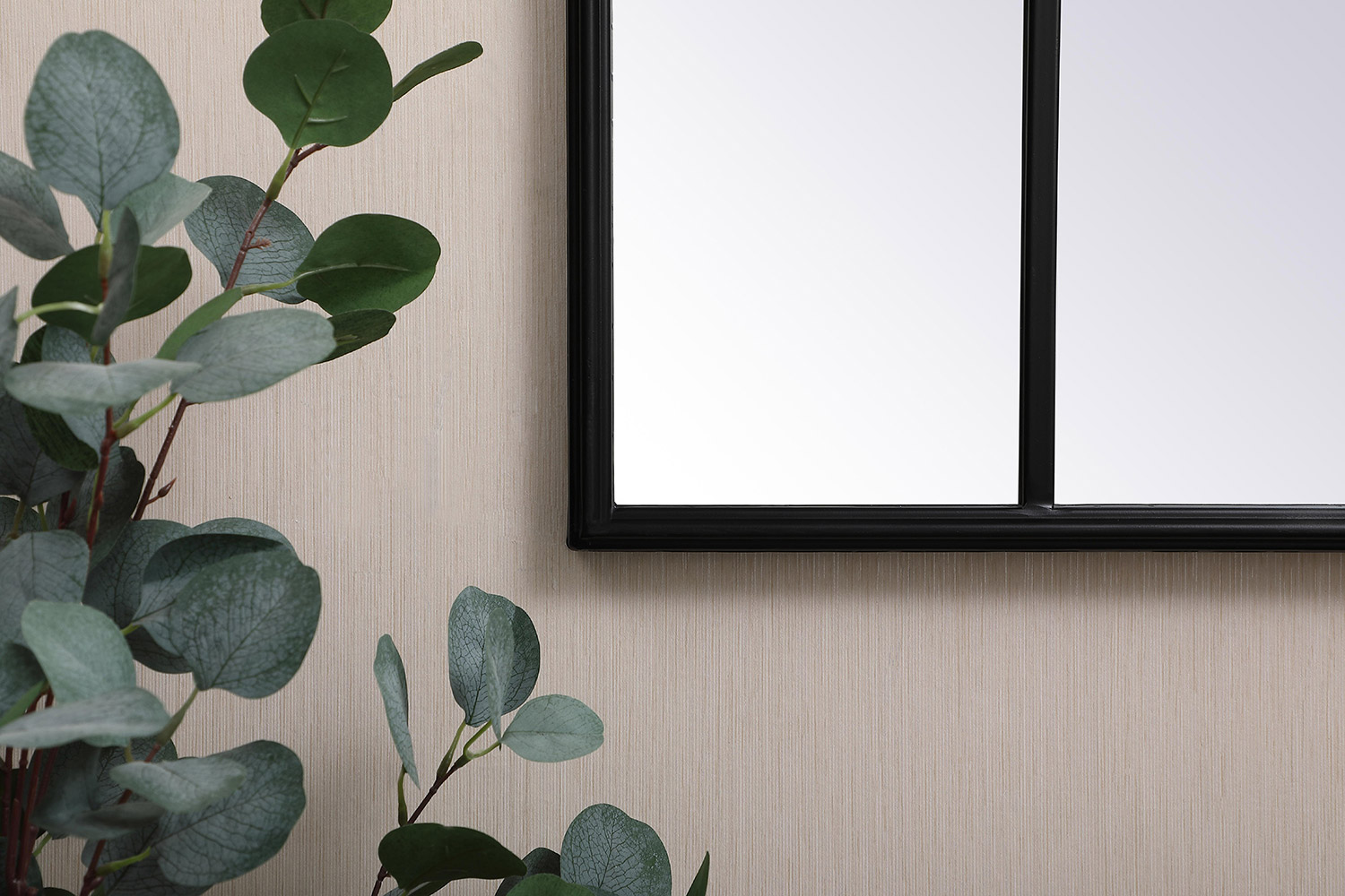 Elegant Wall Mirror - Black, L 47.25" (MR613248BK)