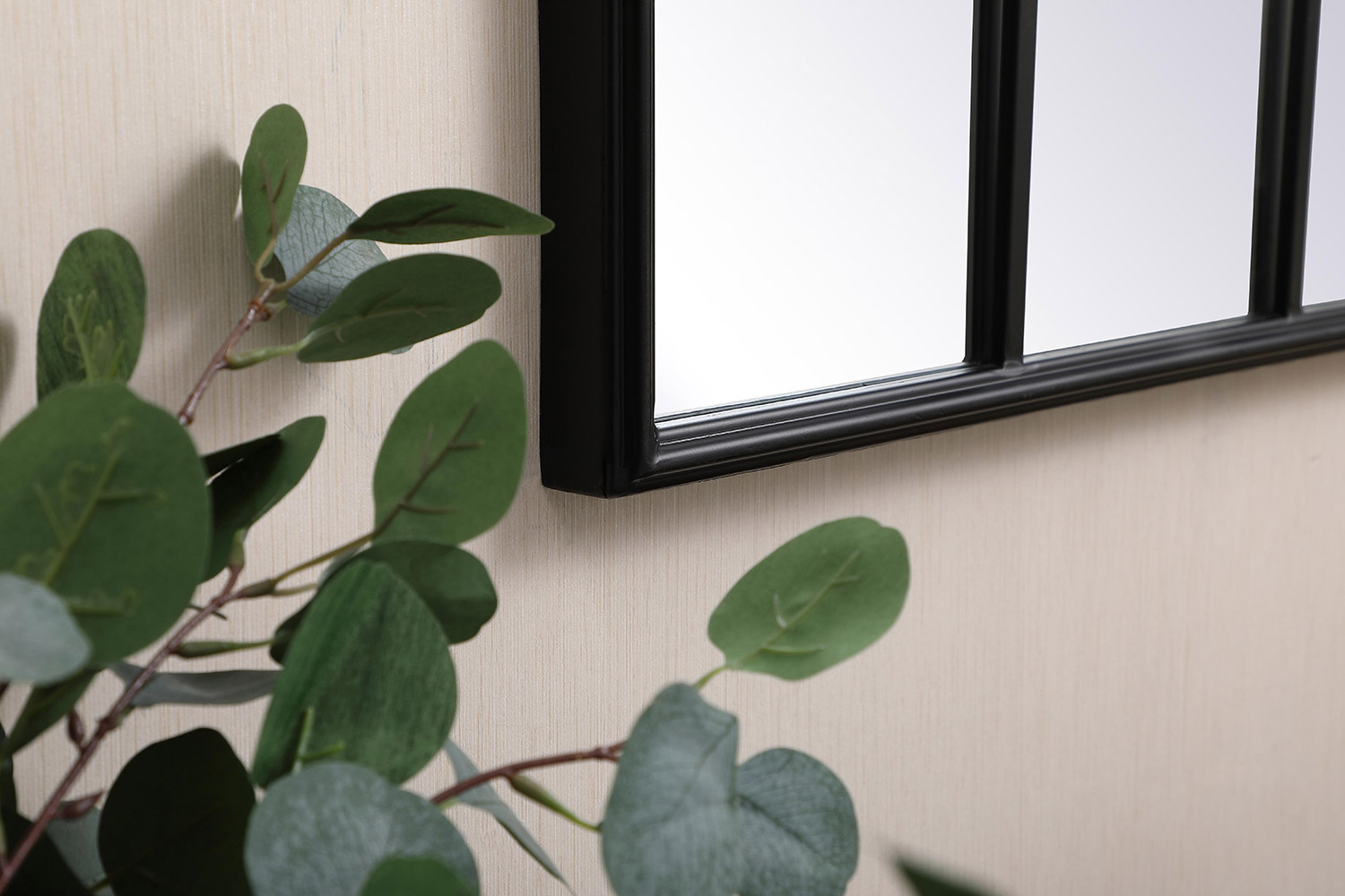 Elegant Wall Mirror - Black, L 47.25" (MR613248BK)