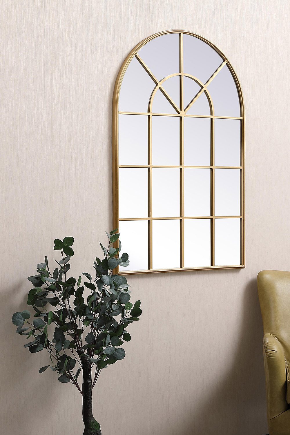 Elegant Wall Mirror - Brass, L 47.25" (MR613248BR)