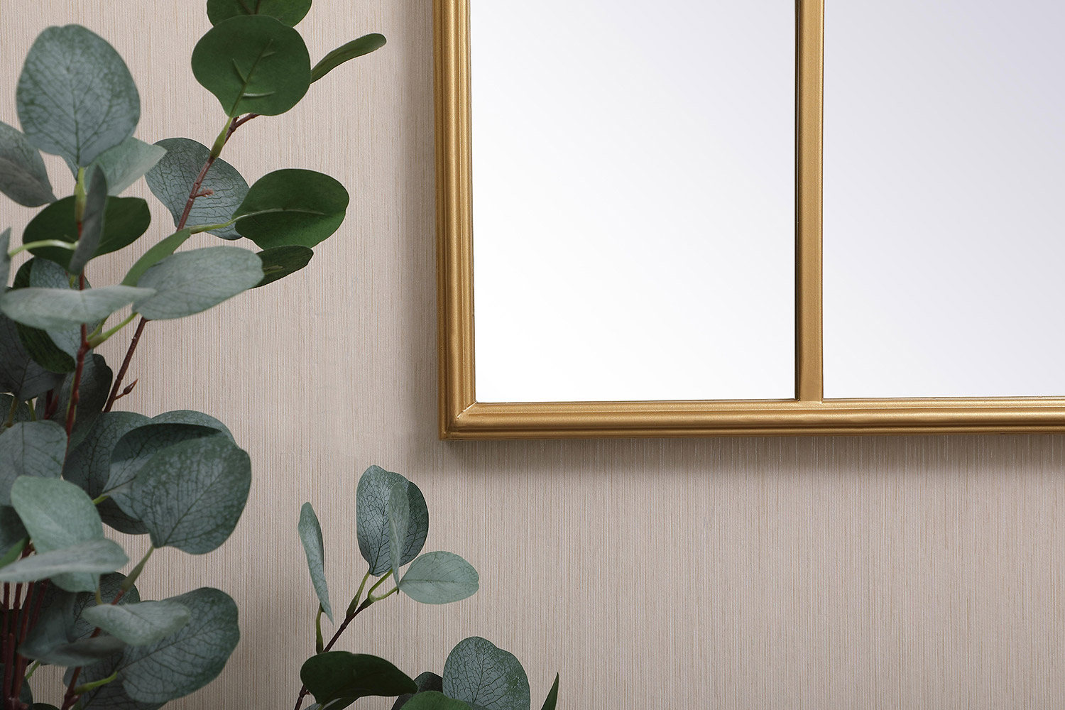 Elegant Wall Mirror - Brass, L 47.25" (MR613248BR)