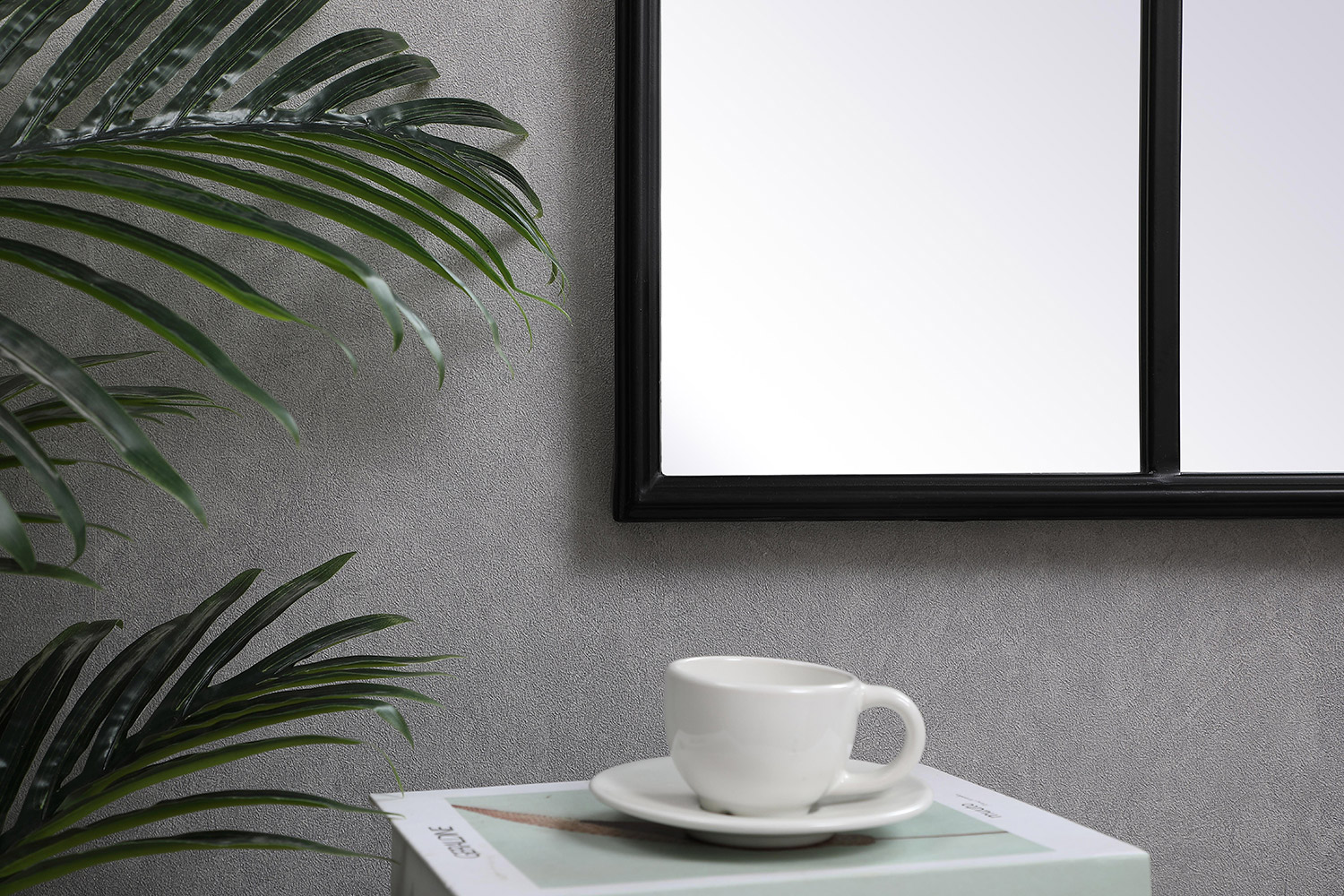 Elegant Wall Mirror - Black, L 53.13" (MR613653BK)