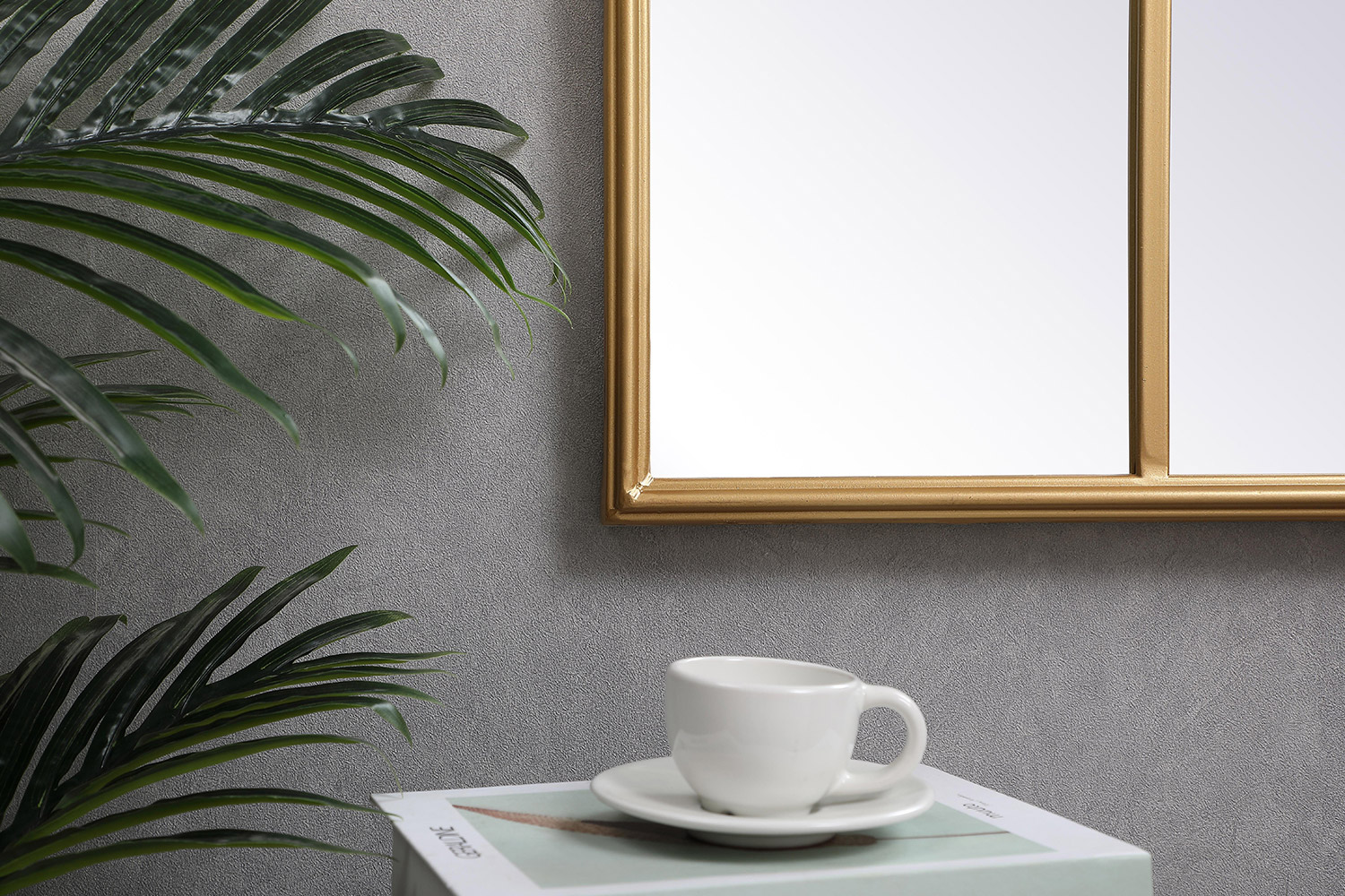 Elegant Wall Mirror - Brass, L 53.13" (MR613653BR)