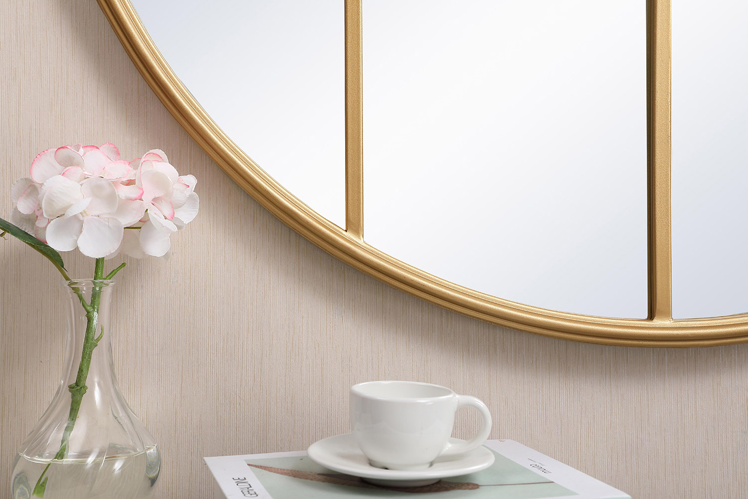 Elegant Wall Mirror - Brass, L 36.25" (MR633636BR)