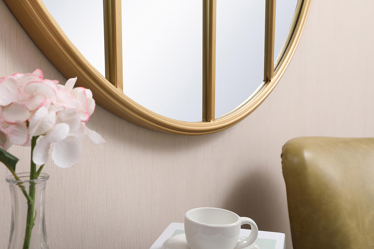 Elegant Wall Mirror - Brass, L 36.25" (MR633636BR)