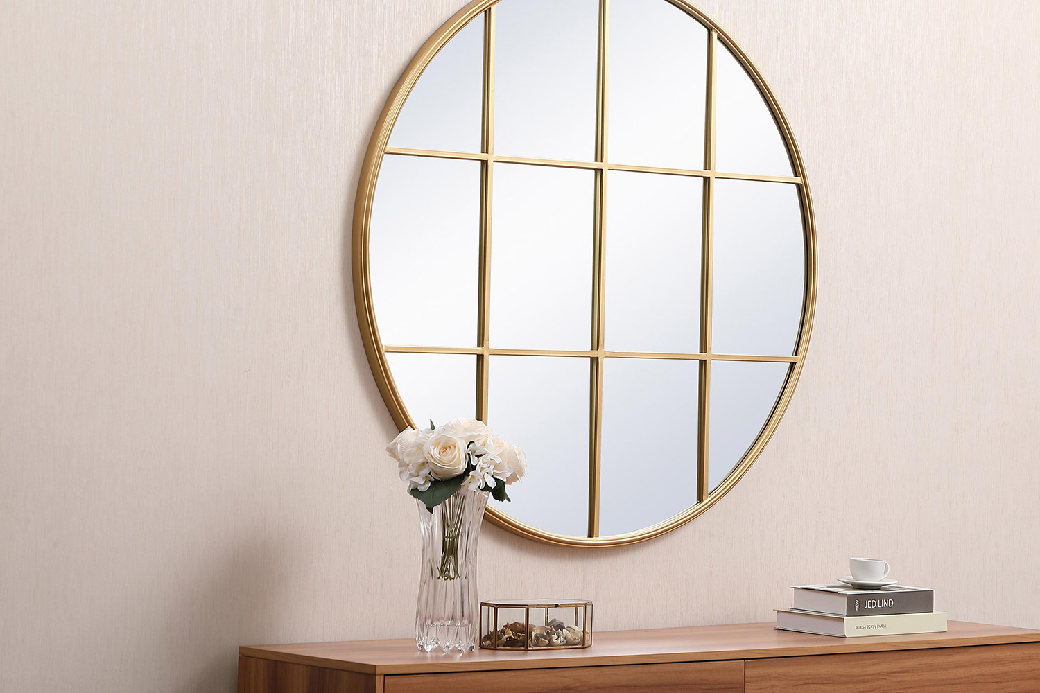Elegant Wall Mirror - Brass, L 41.75" (MR634242BR)