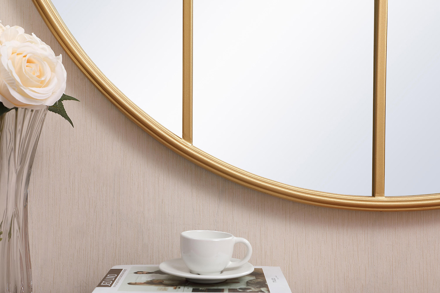 Elegant Wall Mirror - Brass, L 41.75" (MR634242BR)