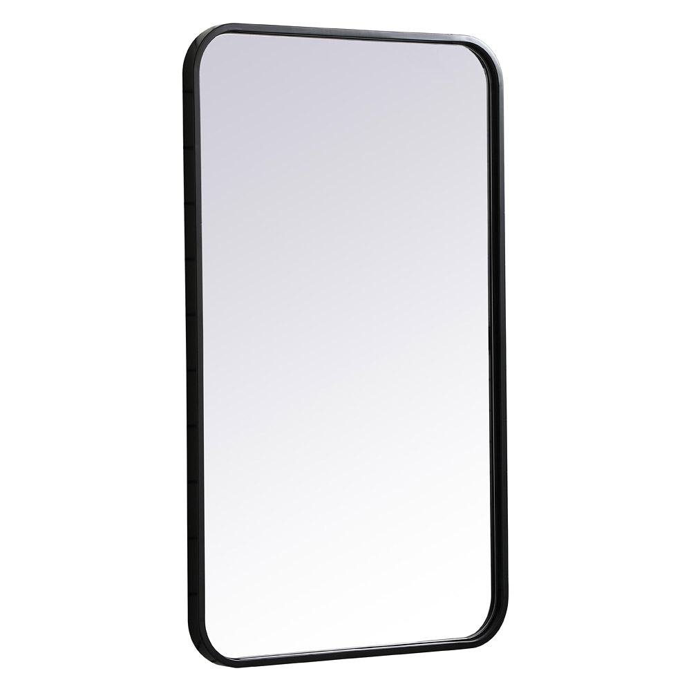 Elegant Wall Mirror - Black, L 30" (MR801830BK)