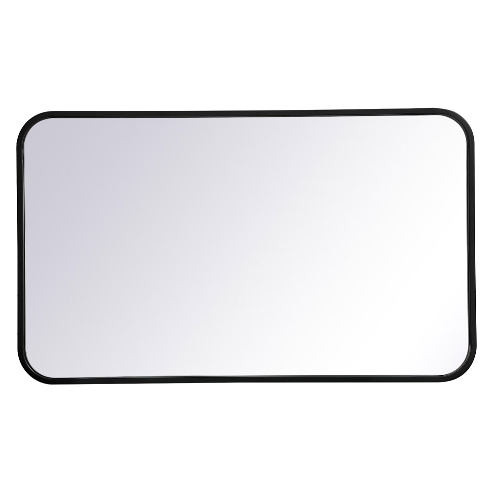Elegant Wall Mirror - Black, L 30" (MR801830BK)