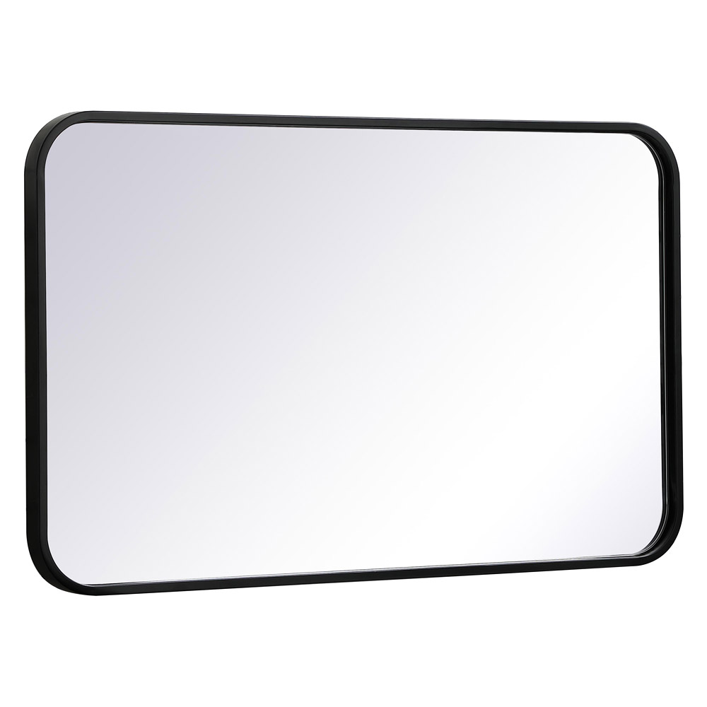Elegant Wall Mirror - Black, L 30" (MR801830BK)