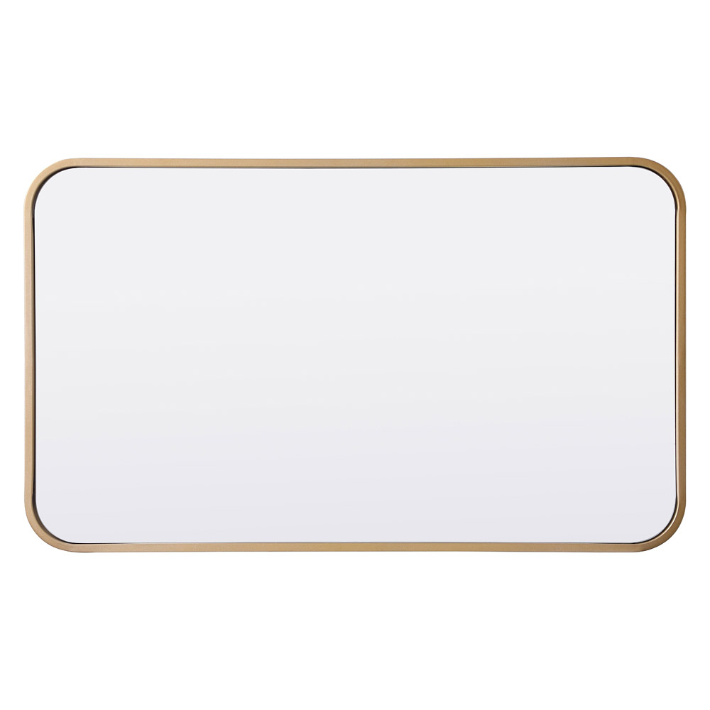 Elegant Wall Mirror - Brass, L 30" (MR801830BR)