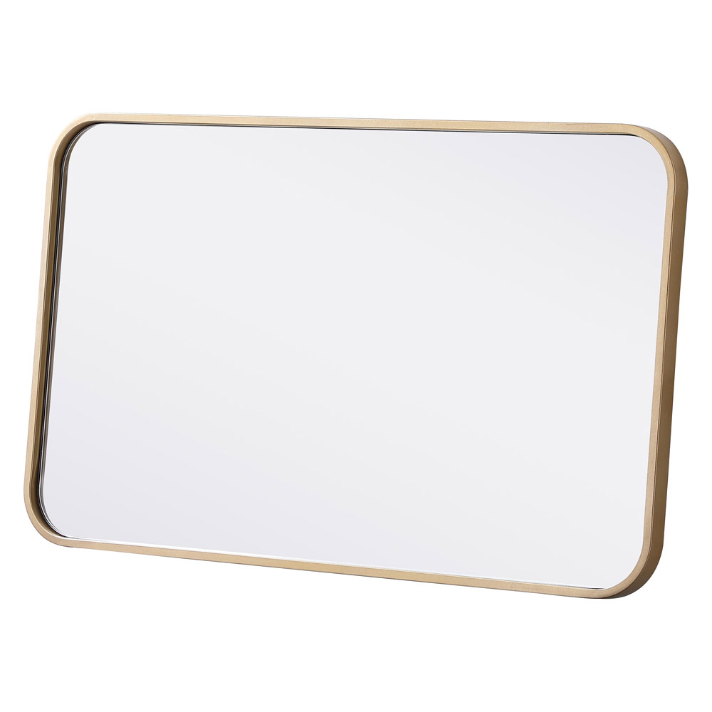 Elegant Wall Mirror - Brass, L 30" (MR801830BR)