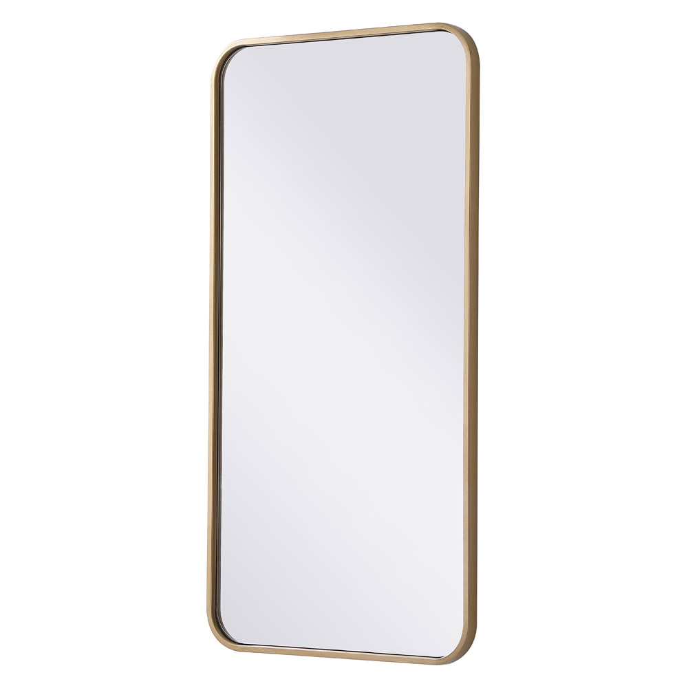 Elegant Wall Mirror - Brass, L 36" (MR801836BR)