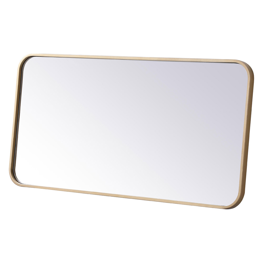 Elegant Wall Mirror - Brass, L 36" (MR801836BR)