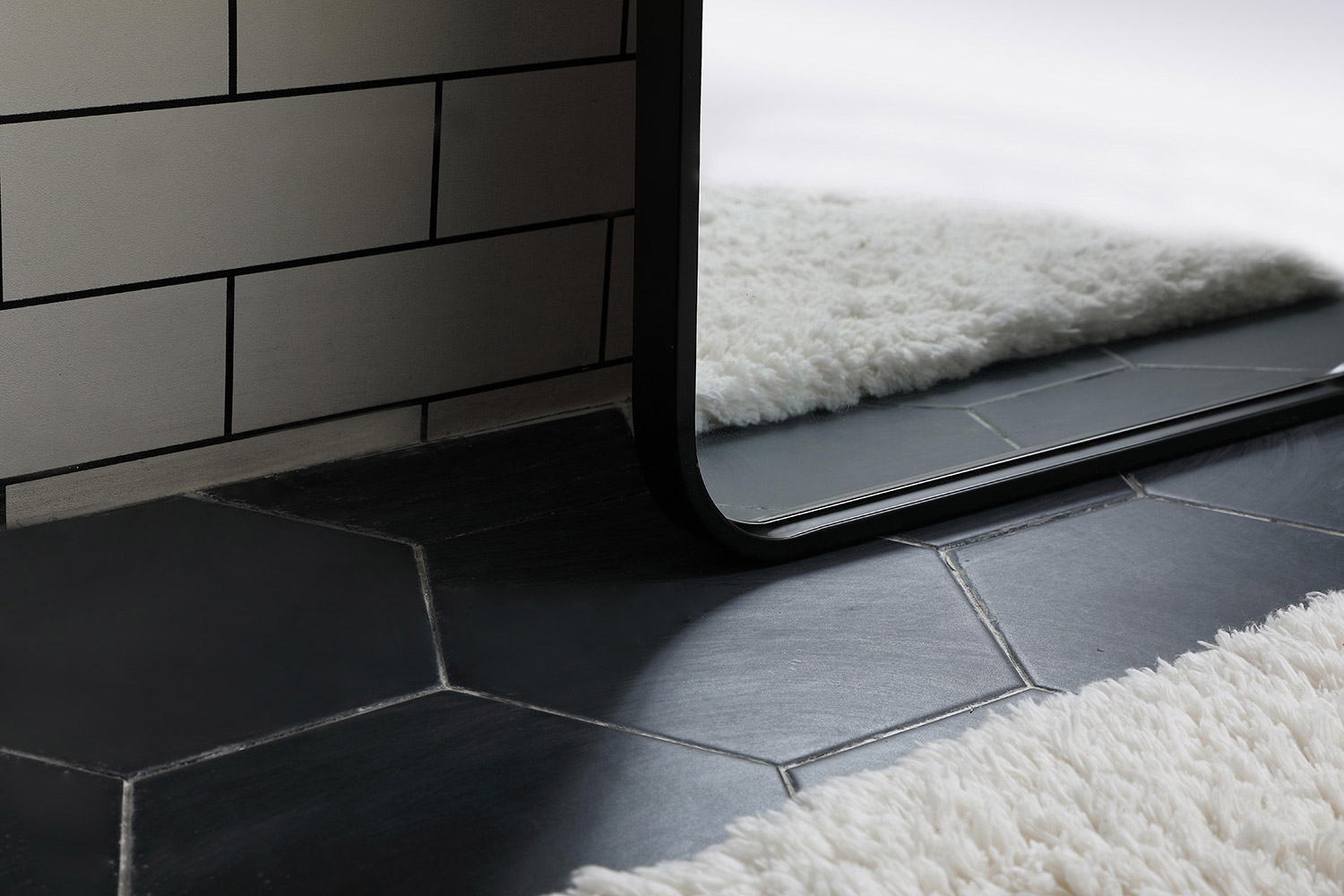 Elegant Wall Mirror - Black, L 60" (MR801860BK)
