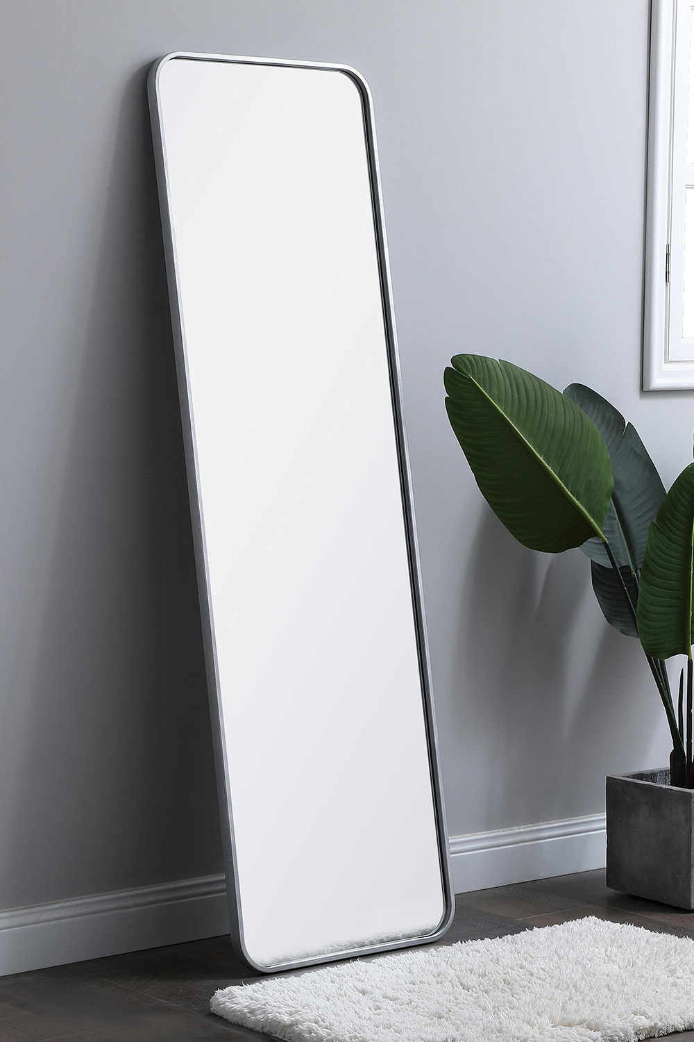 Elegant Wall Mirror - Silver, L 60" (MR801860S)