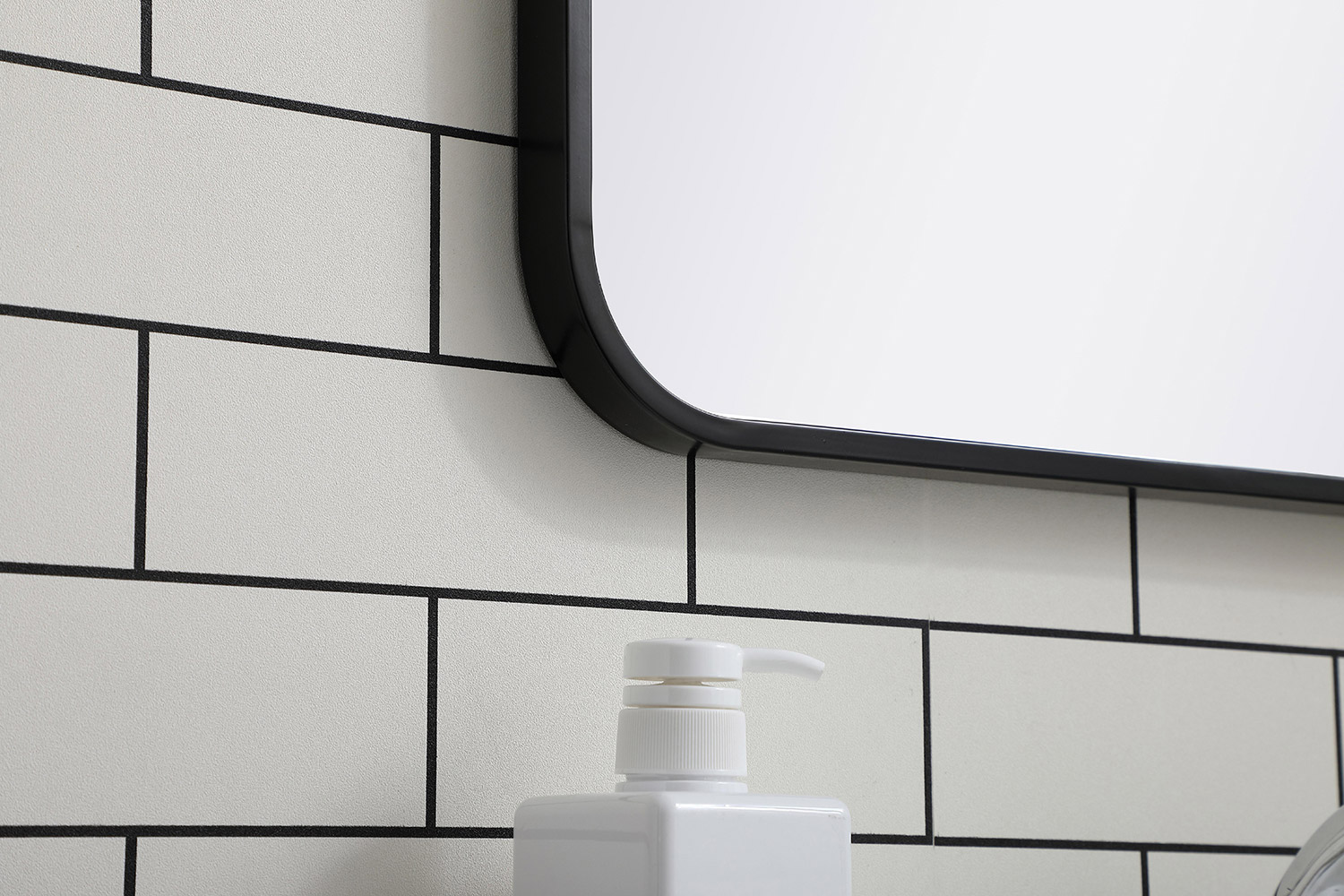 Elegant Wall Mirror - Black, L 30" (MR802030BK)