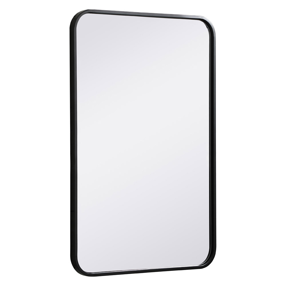 Elegant Wall Mirror - Black, L 30" (MR802030BK)