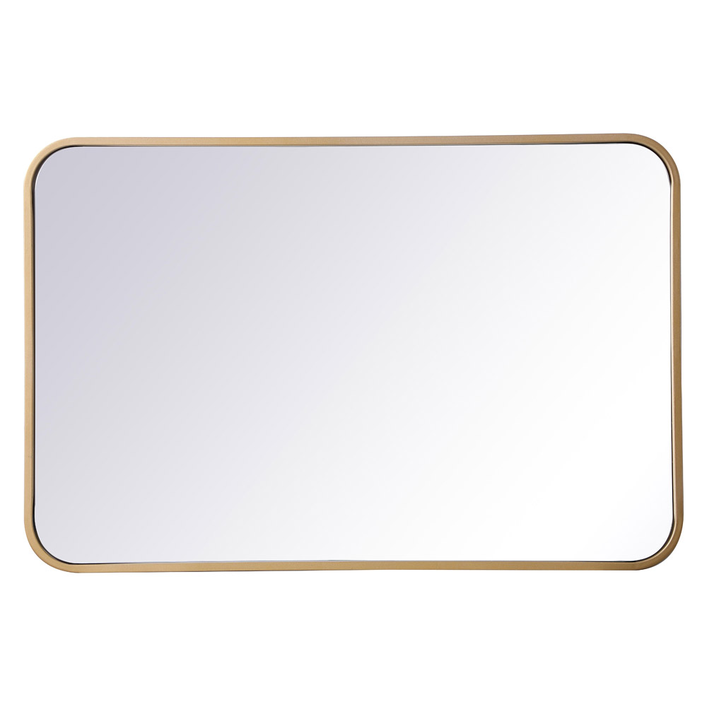Elegant Wall Mirror - Brass, L 30" (MR802030BR)