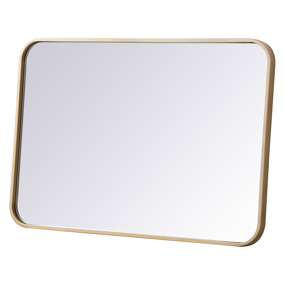 Elegant Wall Mirror - Brass, L 30" (MR802030BR)