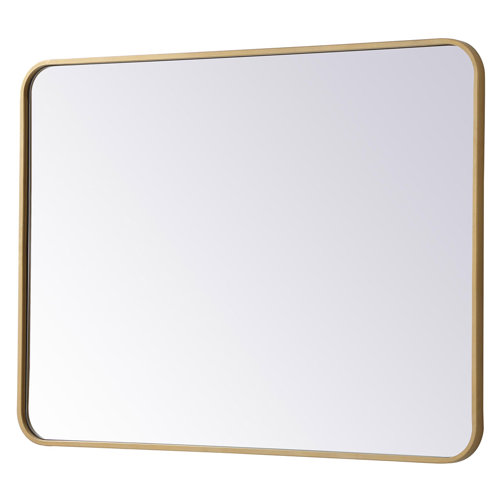 Elegant Wall Mirror - Brass, L 36" (MR802736BR)