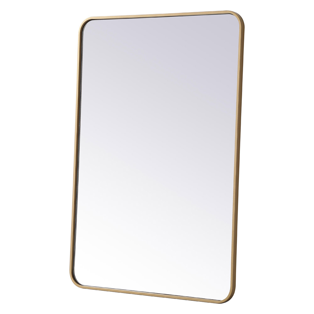 Elegant Wall Mirror - Brass, L 40" (MR802740BR)